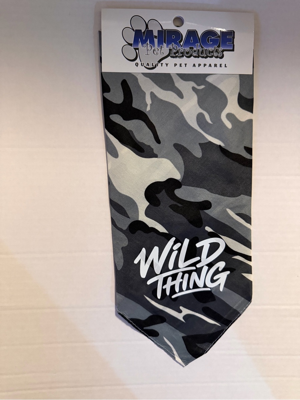 (2) Mirage Pet Products 'Wild Thing' Gray Camo Dog Bandana